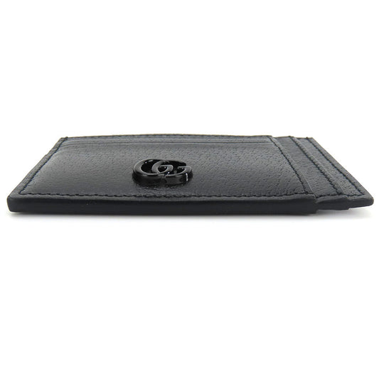 GUCCI Card Case 722734 leather black Double G unisex(Unisex) Used Authentic