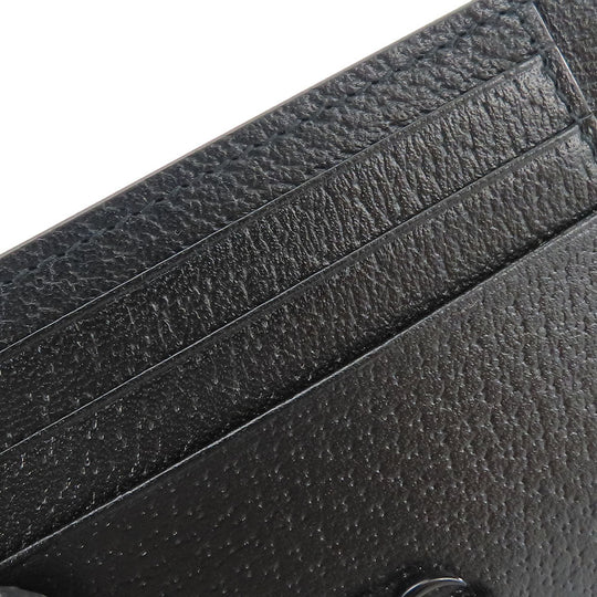 GUCCI Card Case 722734 leather black Double G unisex(Unisex) Used Authentic