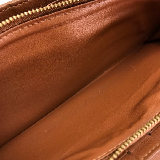 LOUIS VUITTON Long Wallet Purse M58124 monogram mahina leather Brown Two fold Mahina Clutch Amelia Women Used Authentic