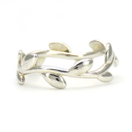 TIFFANY&Co. Ring Silver925 Silver olive Women Used Authentic