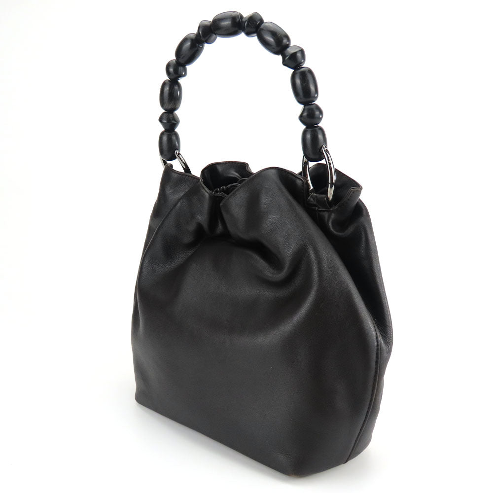 Christian Dior Handbag leather Dark brown type Women Used Authentic