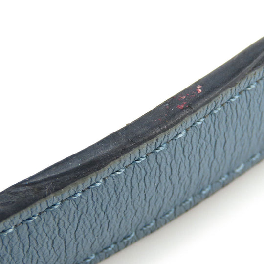LOEWE Shoulder Bag leather blue Women Used Authentic