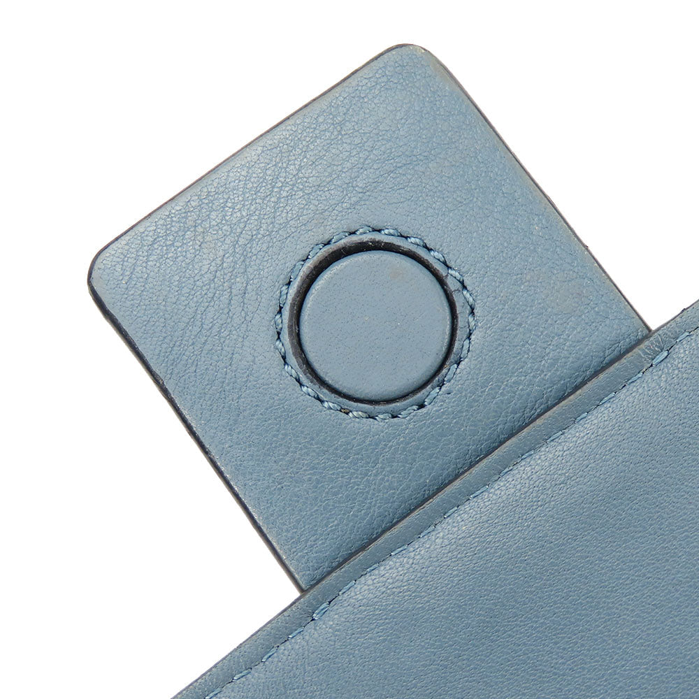 LOEWE Shoulder Bag leather blue Women Used Authentic