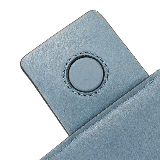 LOEWE Shoulder Bag leather blue Women Used Authentic