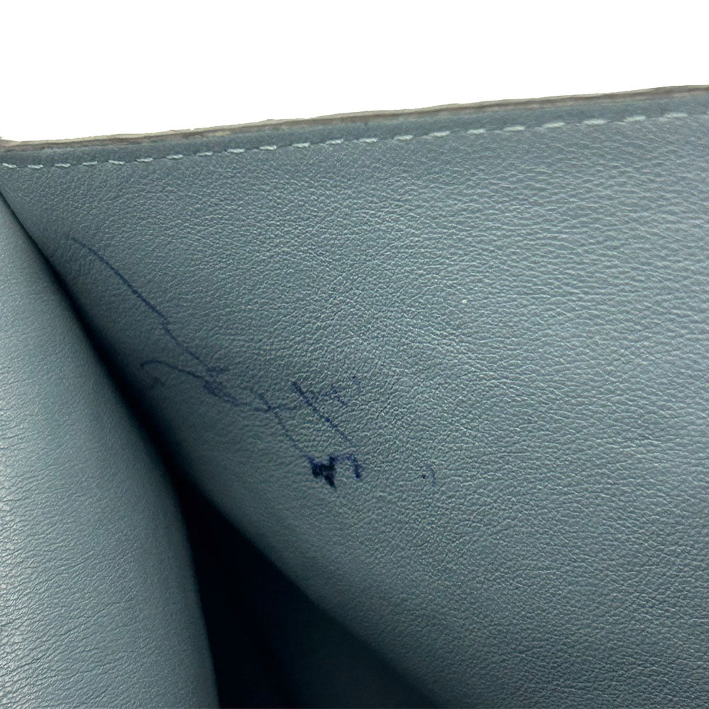 LOEWE Shoulder Bag leather blue Women Used Authentic