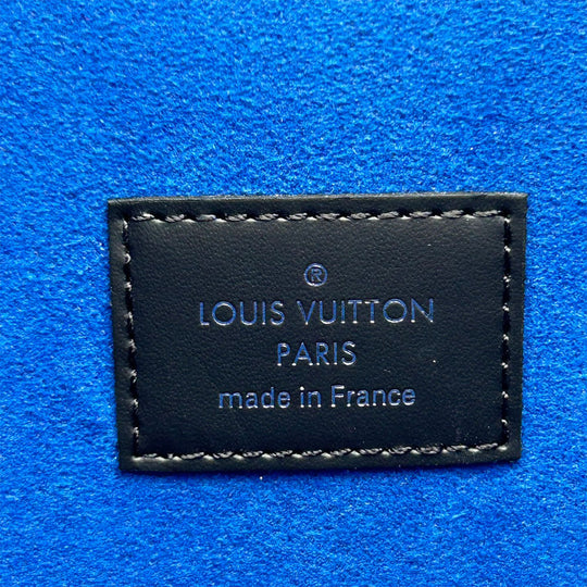 LOUIS VUITTON business bag N60255 Damier Grafitte black Alpha Triple Pouch mens(Unisex) Used Authentic