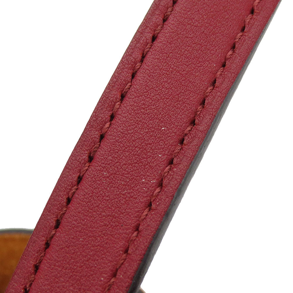 HERMES Handbag Taurillon Clemence Rouge grena Picotin Rock 18 PM Women Used Authentic
