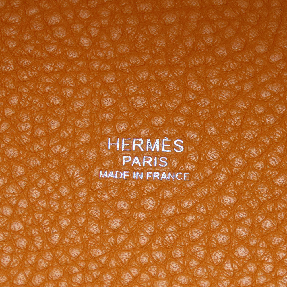 HERMES Handbag Taurillon Clemence Rouge grena Picotin Rock 18 PM Women Used Authentic