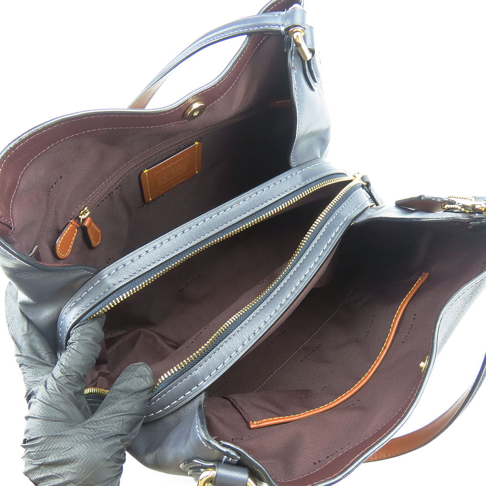 COACH Tote Bag 31698 Leather, PVC Brown Women Used Authentic