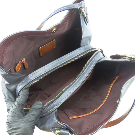 COACH Tote Bag 31698 Leather, PVC Brown Women Used Authentic