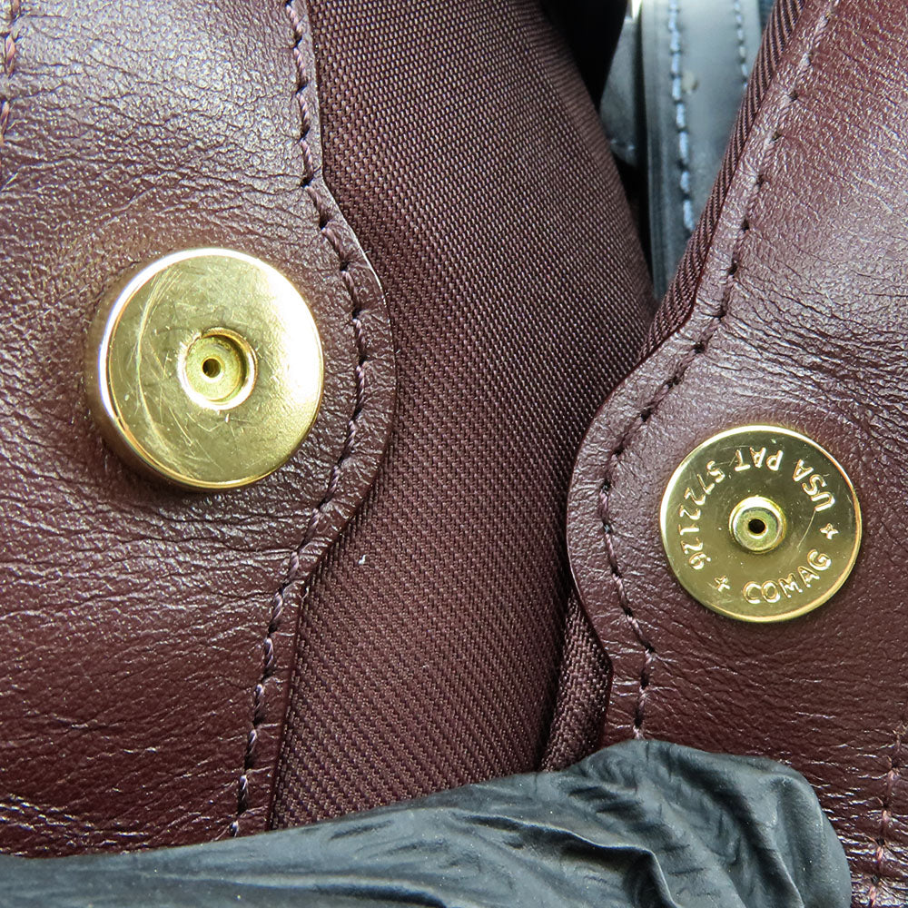 COACH Tote Bag 31698 Leather, PVC Brown Women Used Authentic