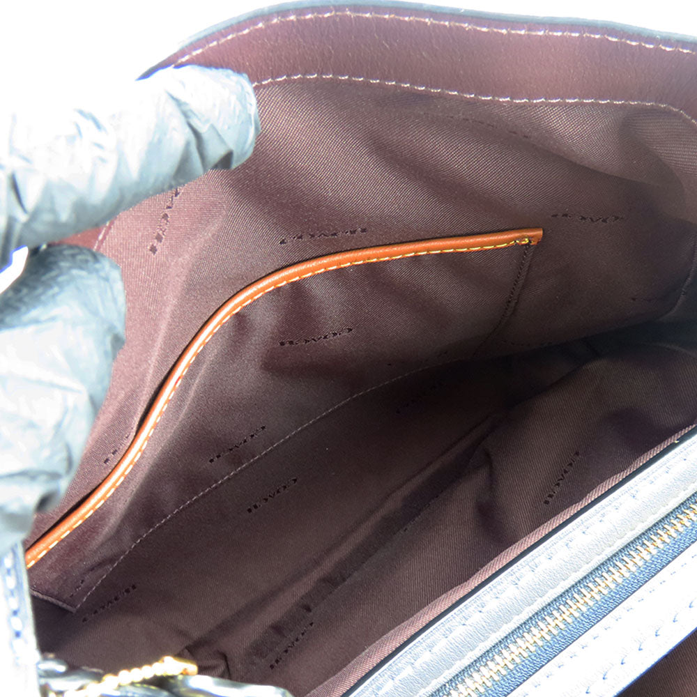 COACH Tote Bag 31698 Leather, PVC Brown Women Used Authentic