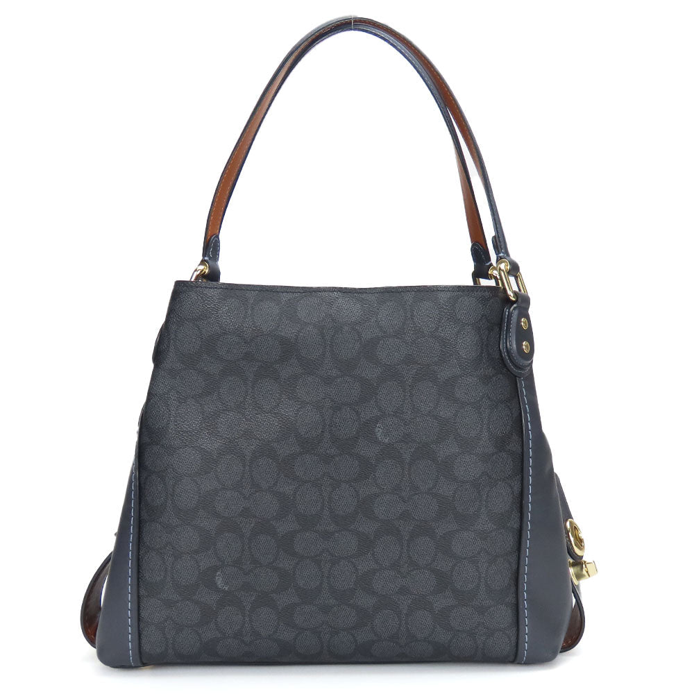 COACH Tote Bag 31698 Leather, PVC Brown Women Used Authentic