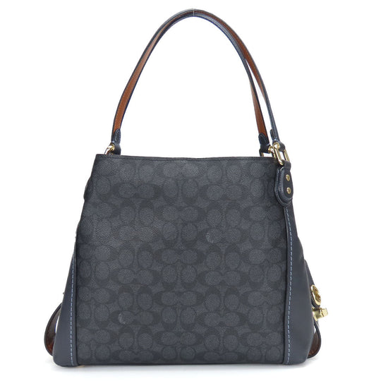 COACH Tote Bag 31698 Leather, PVC Brown Women Used Authentic