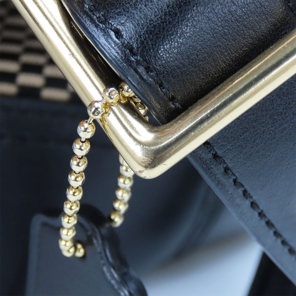 COACH Shoulder Bag F20937 Canvas, Leather beige Women Used Authentic