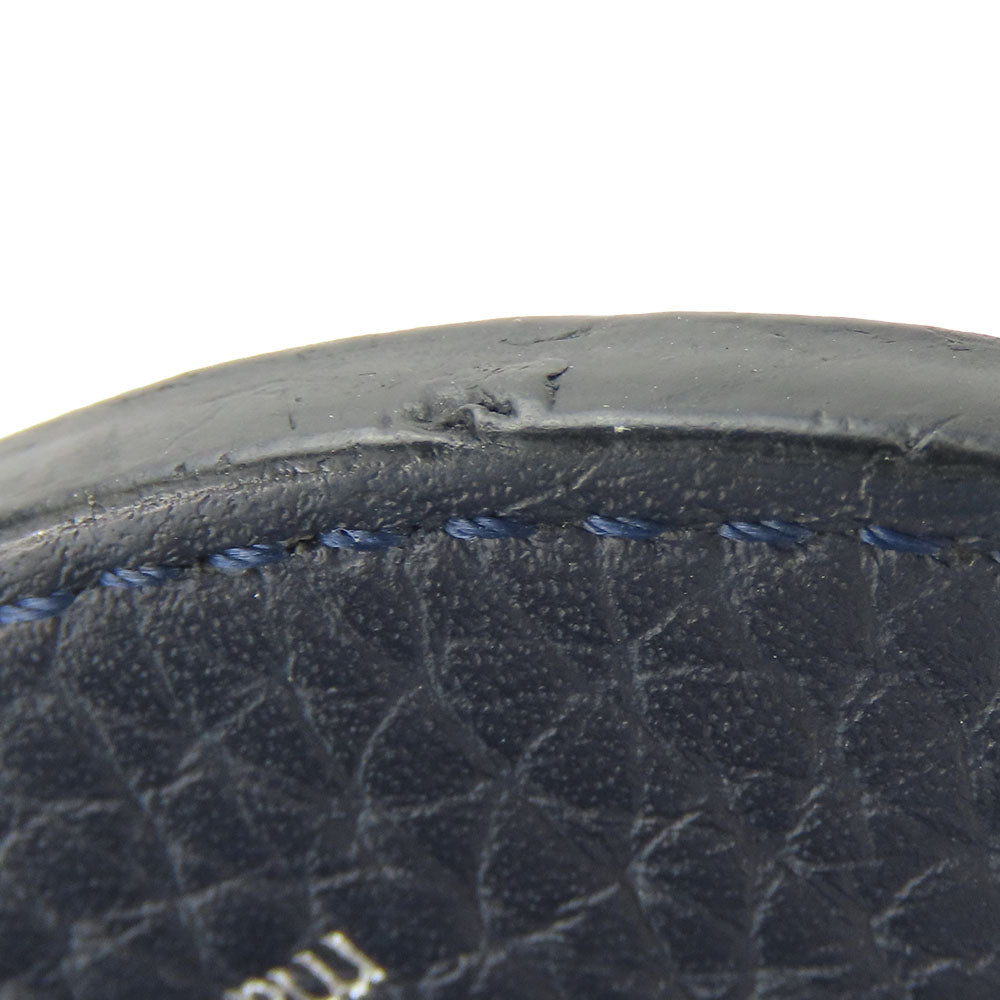 LOUIS VUITTON key ring MP2082 leather Navy Taurillon Clemence Initials Portocre unisex(Unisex) Used Authentic