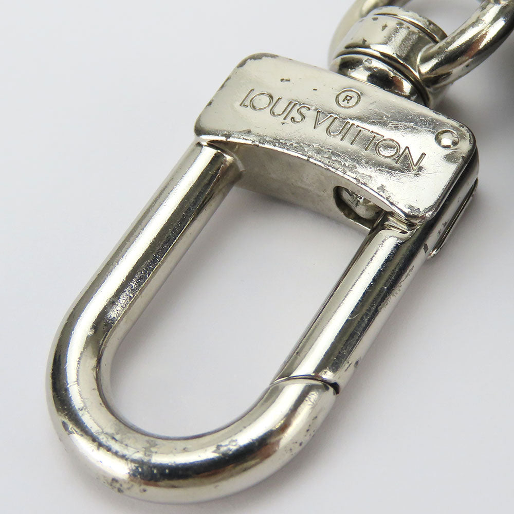 LOUIS VUITTON key ring MP2082 leather Navy Taurillon Clemence Initials Portocre unisex(Unisex) Used Authentic