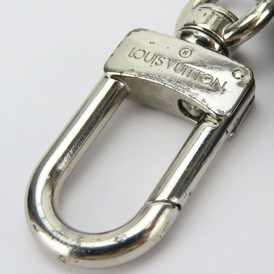 LOUIS VUITTON key ring MP2082 leather Navy Taurillon Clemence Initials Portocre unisex(Unisex) Used Authentic