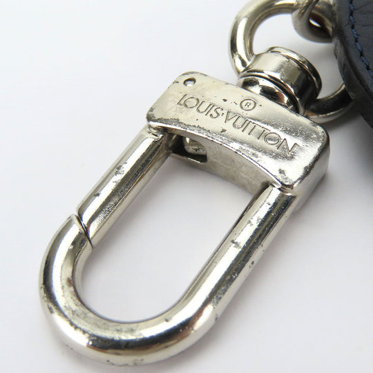 LOUIS VUITTON key ring MP2082 leather Navy Taurillon Clemence Initials Portocre unisex(Unisex) Used Authentic