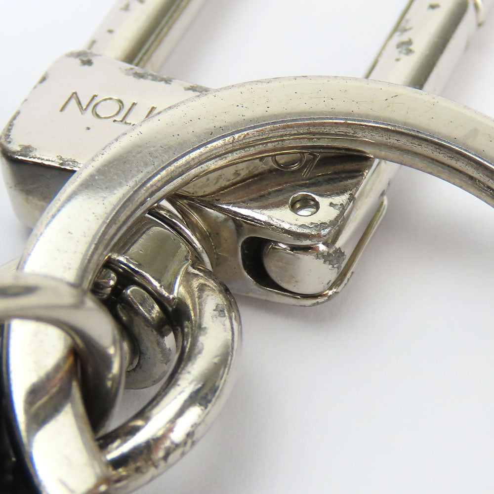 LOUIS VUITTON key ring MP2082 leather Navy Taurillon Clemence Initials Portocre unisex(Unisex) Used Authentic
