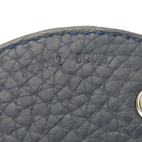 LOUIS VUITTON key ring MP2082 leather Navy Taurillon Clemence Initials Portocre unisex(Unisex) Used Authentic