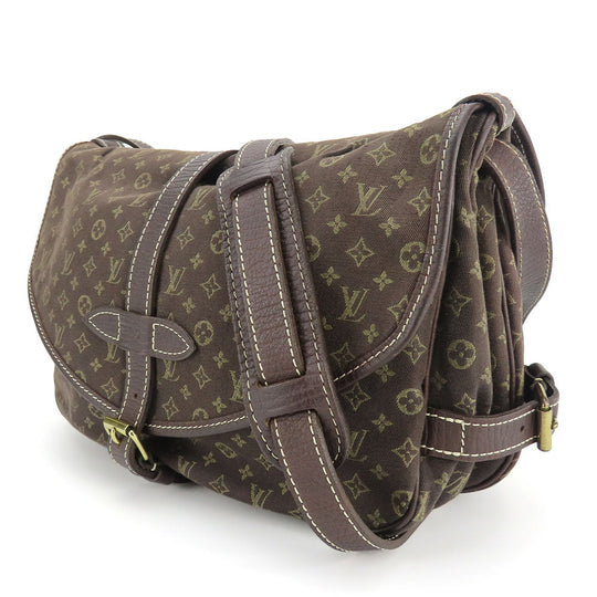 LOUIS VUITTON Shoulder Bag M95227 Monogram Minilan , Leather Brown Saumur 30 Women Used Authentic