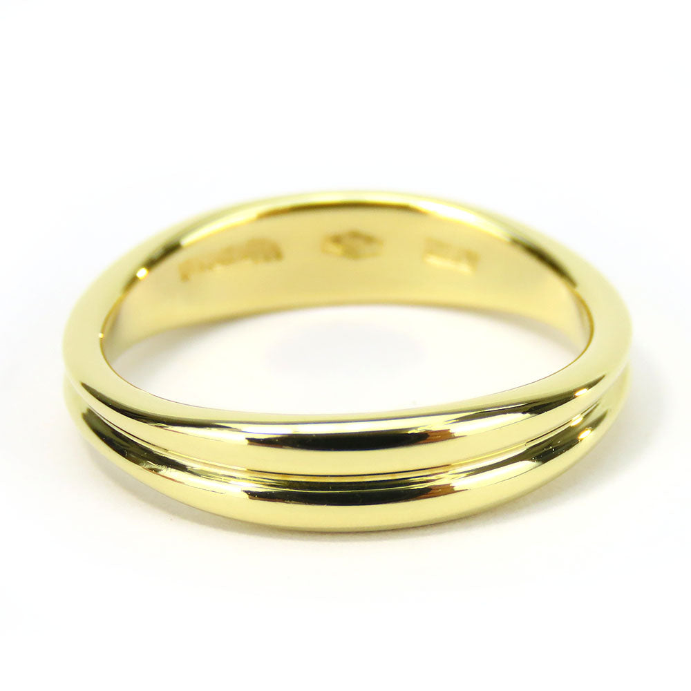TIFFANY&Co. Ring K18 yellow gold Yellow Gold Double wave Women Used Authentic