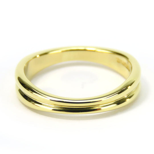 TIFFANY&Co. Ring K18 yellow gold Yellow Gold Double wave Women Used Authentic