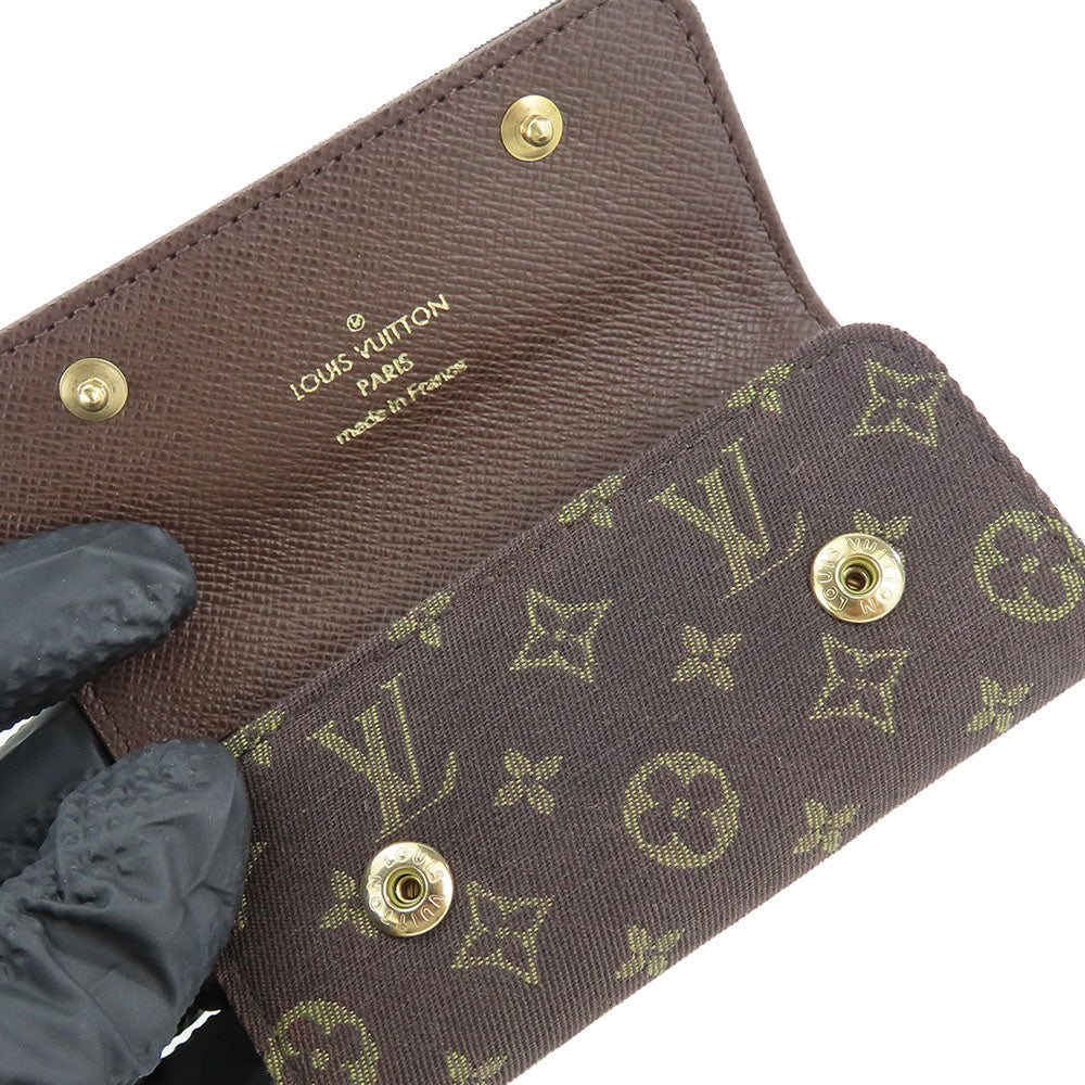 LOUIS VUITTON Key case Key holder  M92431 Monogram mini run Ebene Multicles4 Women Used Authentic