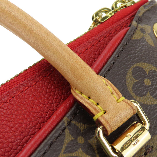 LOUIS VUITTON Handbag M41241 Monogram, Leather Red Palas BB Women Used Authentic