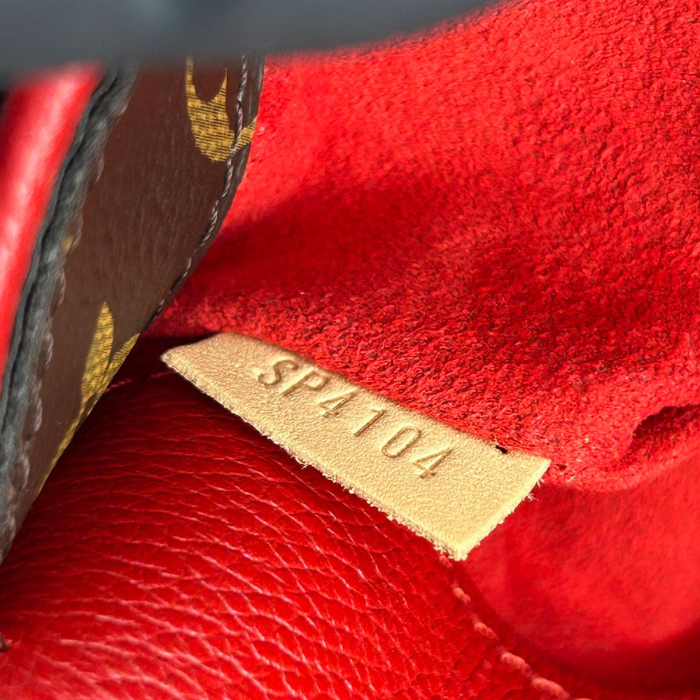 LOUIS VUITTON Handbag M41241 Monogram, Leather Red Palas BB Women Used Authentic