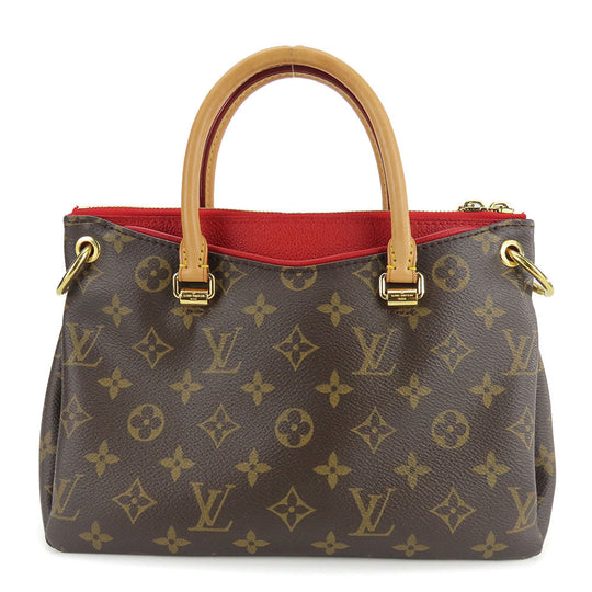 LOUIS VUITTON Handbag M41241 Monogram, Leather Red Palas BB Women Used Authentic