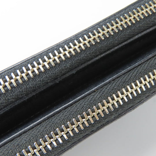 CHANEL Shoulder Bag lambskin black Chain wallet Women Used Authentic