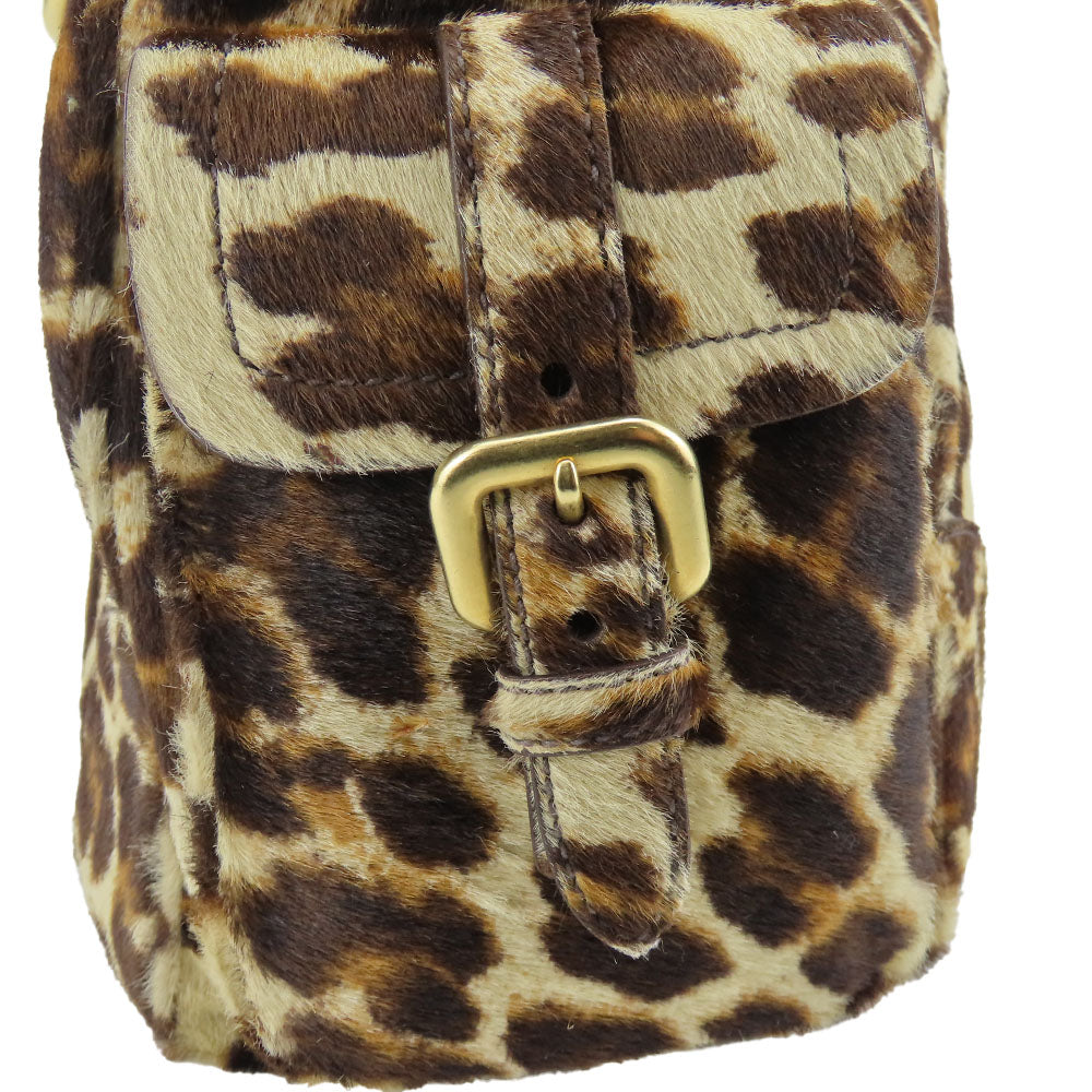 PRADA Shoulder Bag BR3352 Harako beige Women Used Authentic