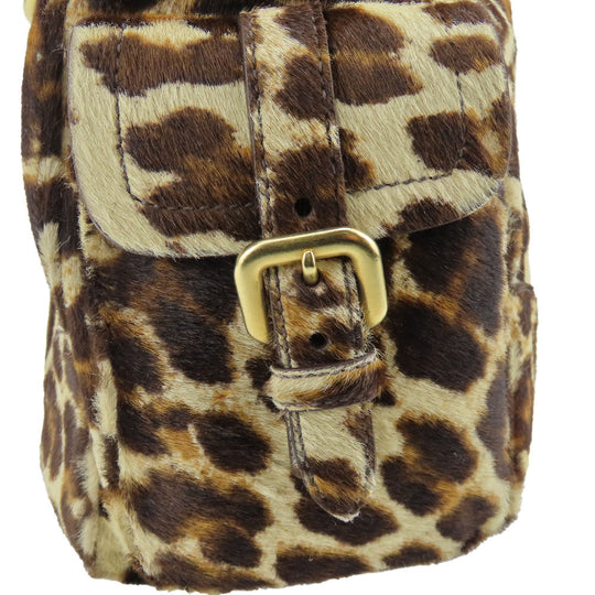 PRADA Shoulder Bag BR3352 Harako beige Women Used Authentic