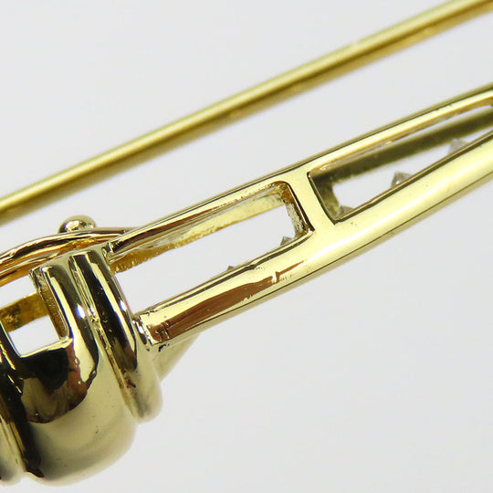 MIKIMOTO Brooch K18 Yellow Gold, Diamond Yellow Gold Women Used Authentic