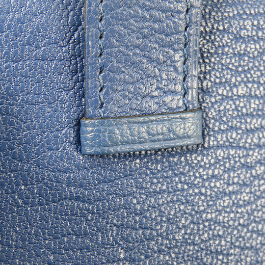 HERMES Card Case Shave blue Bean unisex(Unisex) Used Authentic