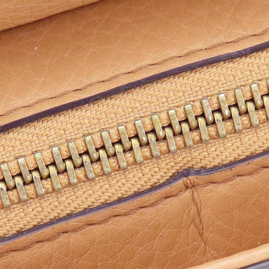 GUCCI Handbag 369176 leather beige Interlocking Soho Women Used Authentic