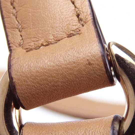 GUCCI Handbag 369176 leather beige Interlocking Soho Women Used Authentic