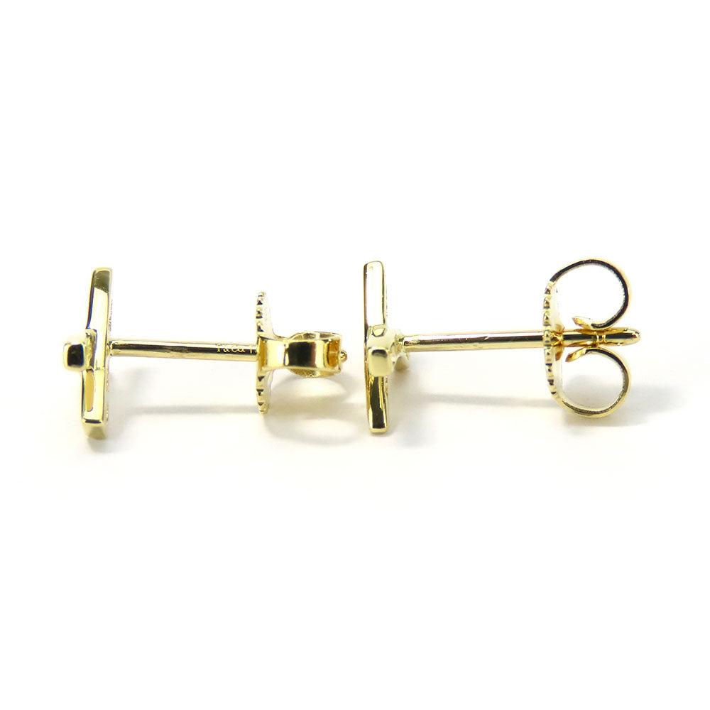 TIFFANY&Co. Pierce K18 yellow gold Yellow Gold Kiss X Women Used Authentic