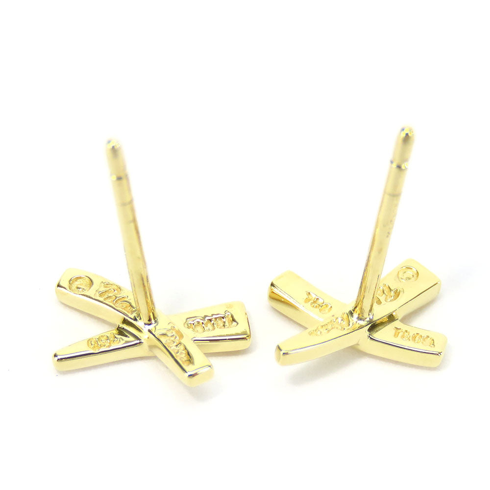 TIFFANY&Co. Pierce K18 yellow gold Yellow Gold Kiss X Women Used Authentic