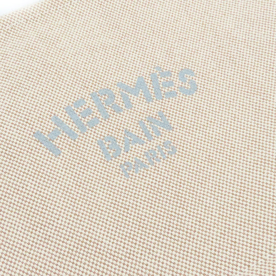 HERMES Pouch canvas Beige type New Yotting PM unisex(Unisex) Used Authentic