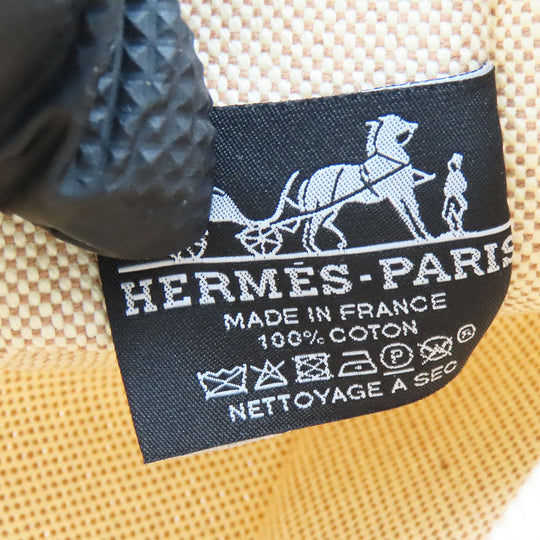 HERMES Pouch canvas Beige type New Yotting PM unisex(Unisex) Used Authentic