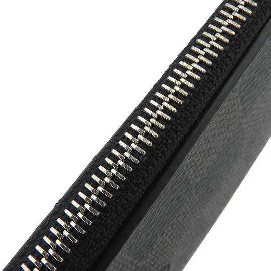 LOUIS VUITTON Card Case N64038 Damier Grafitte black Coin card holder mens Used Authentic