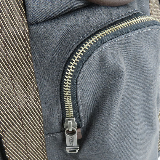 TUMI Backpack 22380ATH2 Leather, Canvas Gray type Alpha Bravo mens Used Authentic