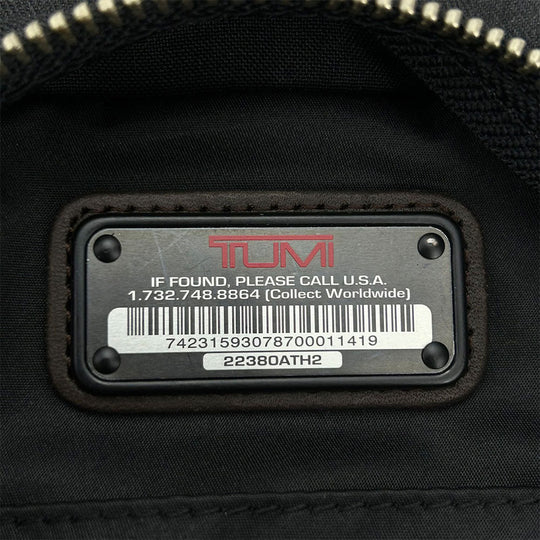 TUMI Backpack 22380ATH2 Leather, Canvas Gray type Alpha Bravo mens Used Authentic