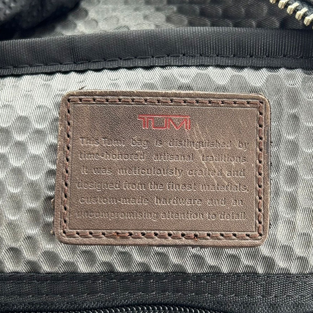 TUMI Backpack 22380ATH2 Leather, Canvas Gray type Alpha Bravo mens Used Authentic