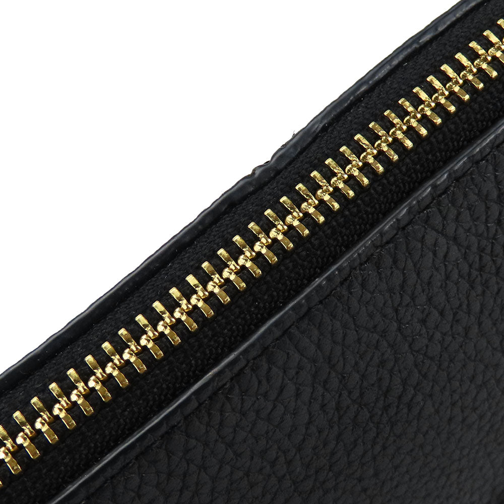 COACH Shoulder Bag 33521 leather black Charlie Embossed Horse and Carriage Women Used Authentic