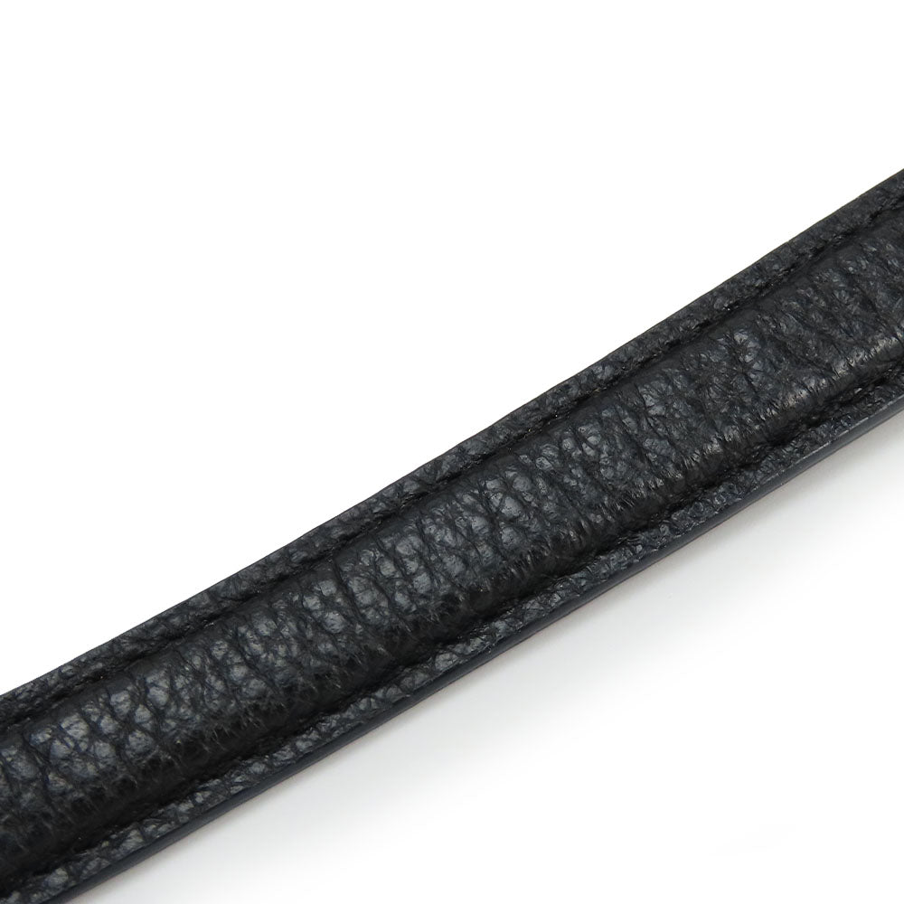 COACH Shoulder Bag 33521 leather black Charlie Embossed Horse and Carriage Women Used Authentic