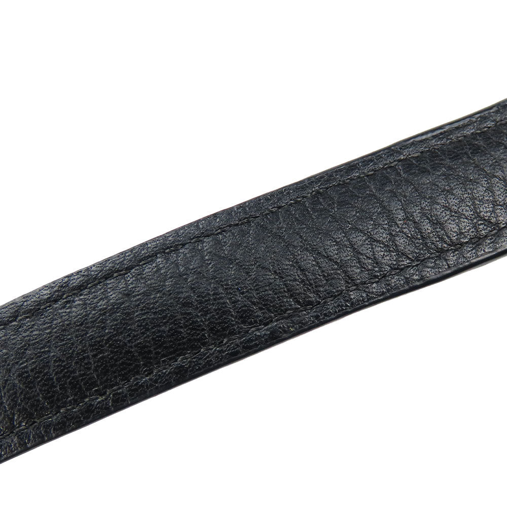 COACH Shoulder Bag 33521 leather black Charlie Embossed Horse and Carriage Women Used Authentic